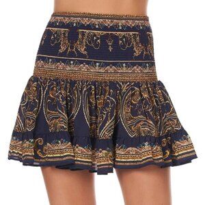 Camilla Seven Day Weekend Short Shirred Skirt XS b71